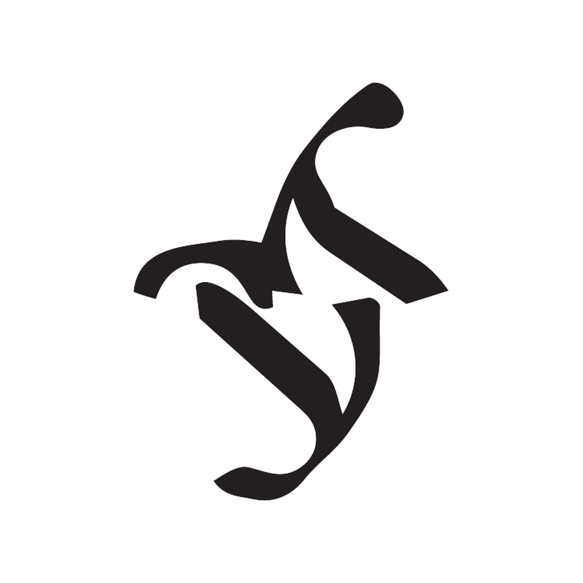 We Create Monsters asemic sign 03