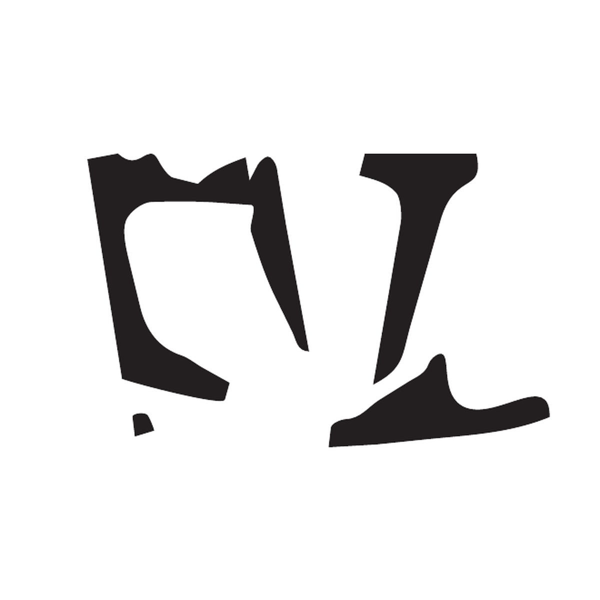 We Create Monsters asemic sign 06