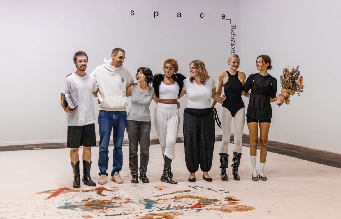 NET 5 performers and collaborators standing together after the performance