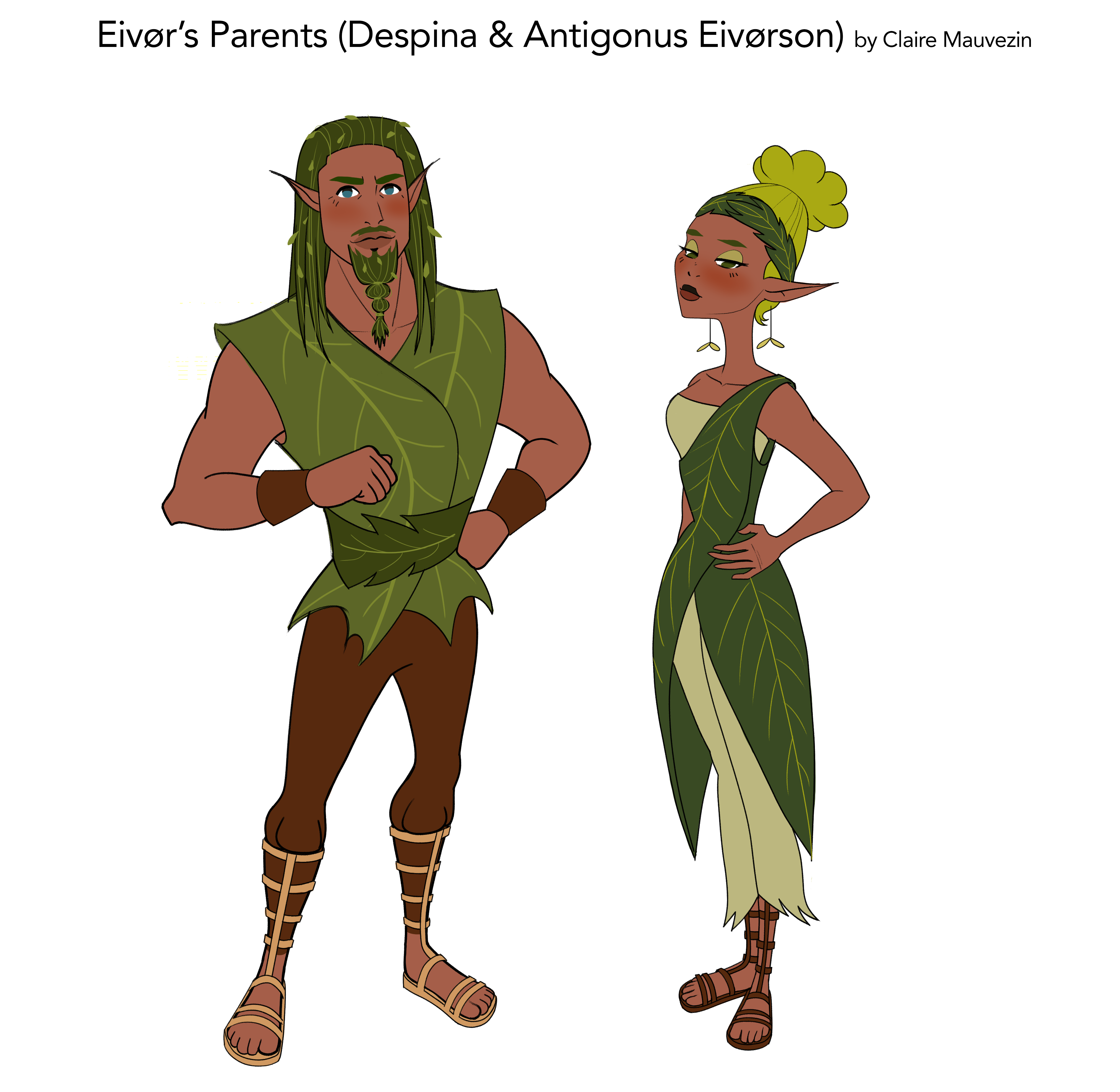 Claire Mauvezin Eivor's parents character design