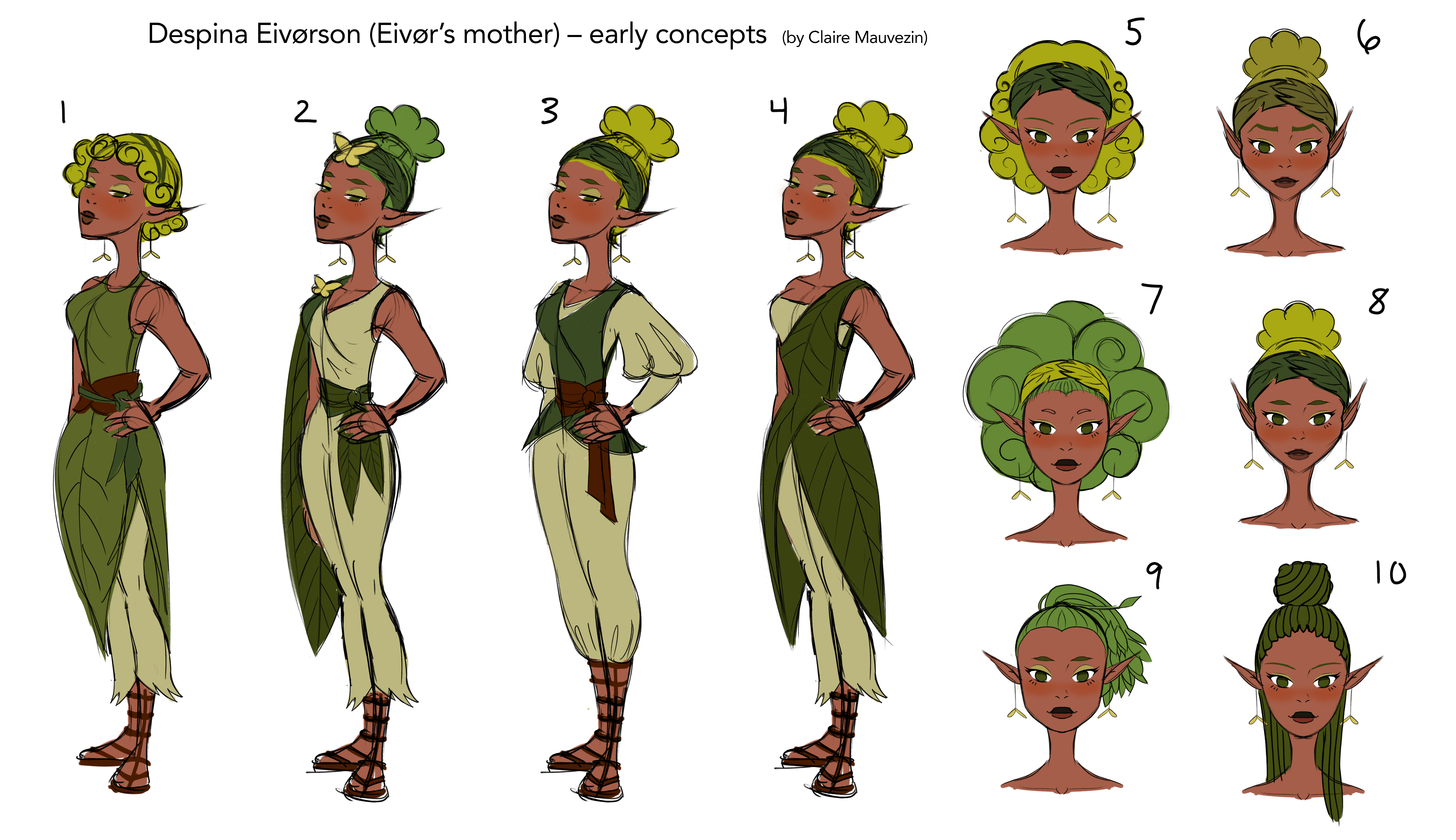 Claire Mauvezin Eivor's mother concept sheet