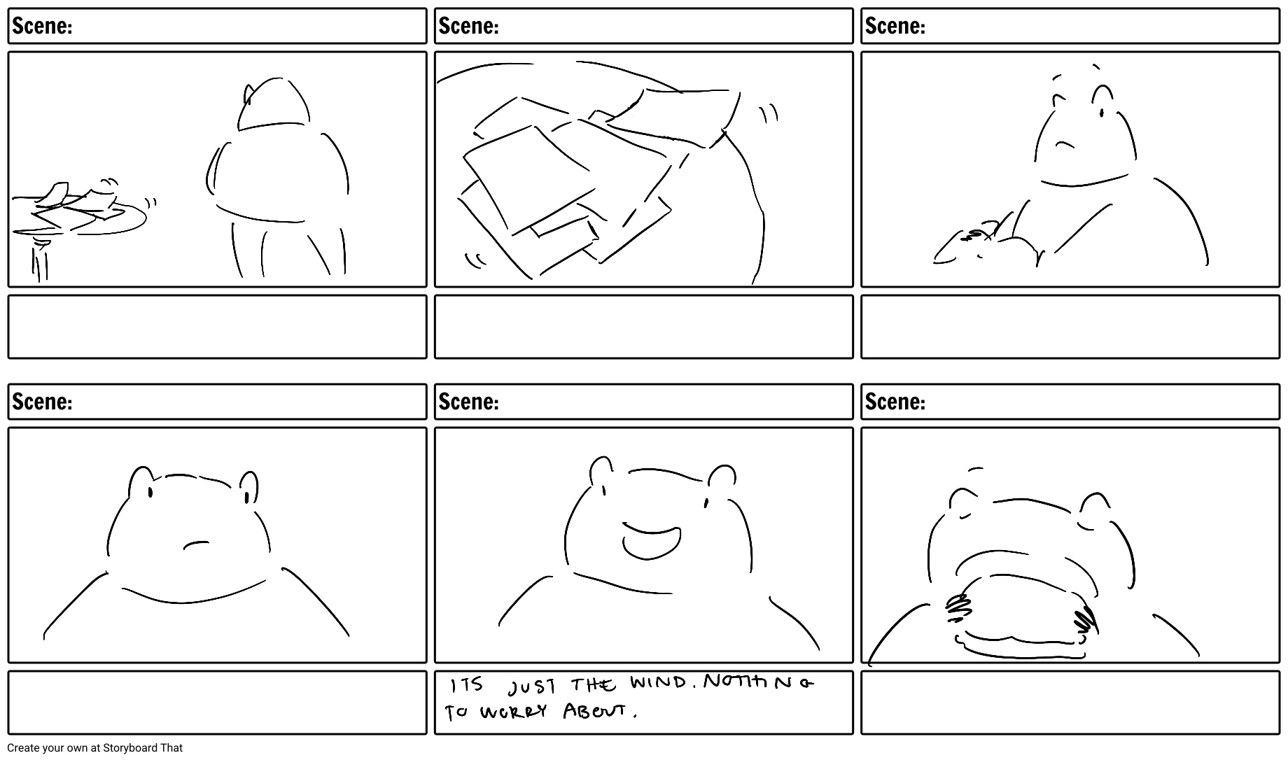 Peanut butter storyboard 2 by Charlotte Launey