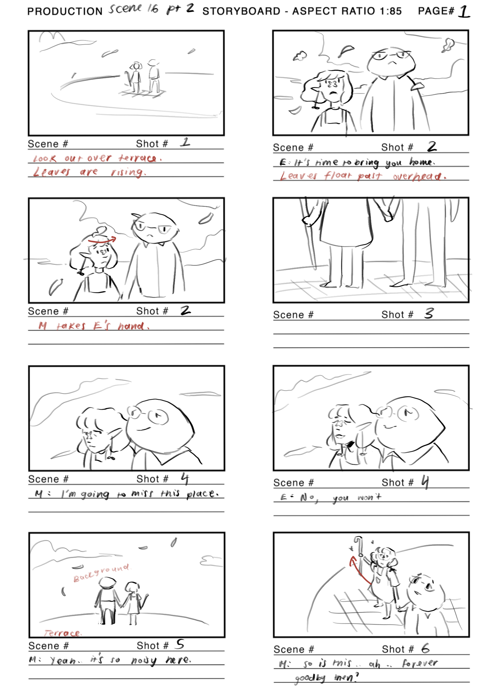 Additional storyboard board by Ellie Lazzarini 3090