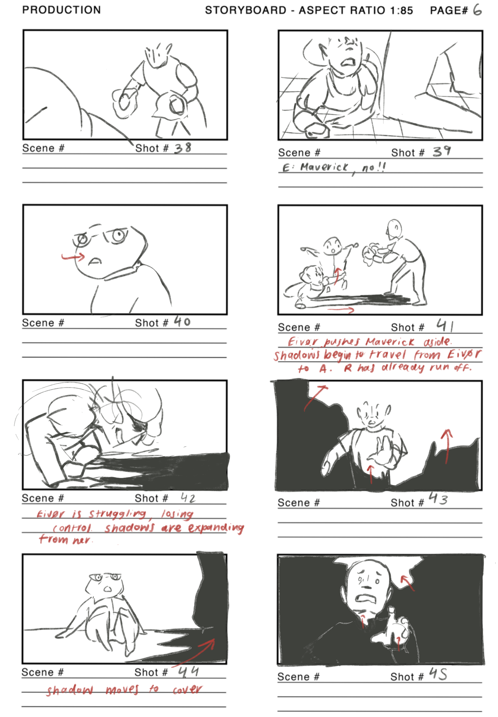 Opening song storyboard placeholder board 2